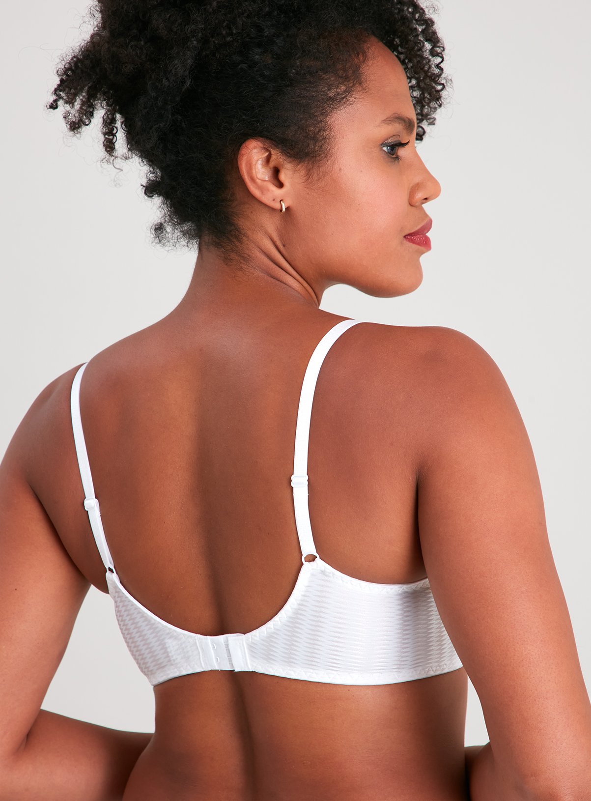 Mono Jacquard Zig Zag Full Cup T-Shirt Bra 2 Pack 34F - Image 4 thumbnail